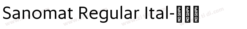 Sanomat Regular Ital字体转换